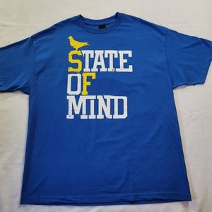 Adapt ClothingState of Mind (Men's Royal/Gold Tee) Mens 2XL